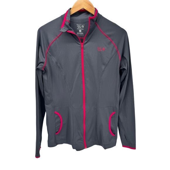 Mountain Hardwear Jacket Womens Large Full Zip Activewear Power Wick-Q + Pockets - Picture 1 of 9